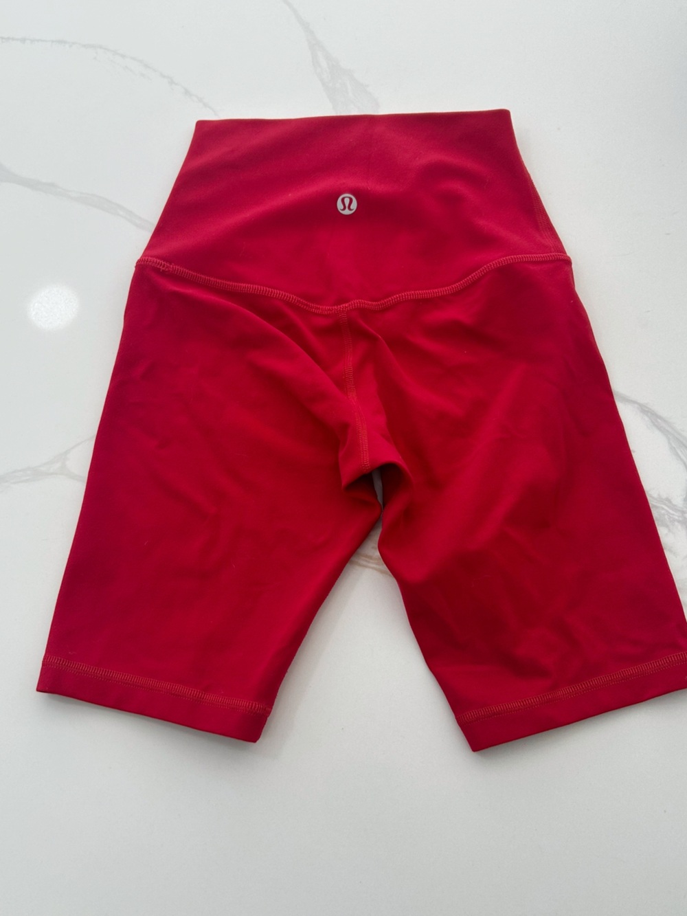 lululemon athletica Align High-Rise Red Bike Shorts 8”